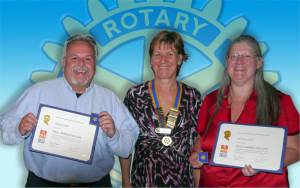 Wendy and dave with president Barbara Middleton